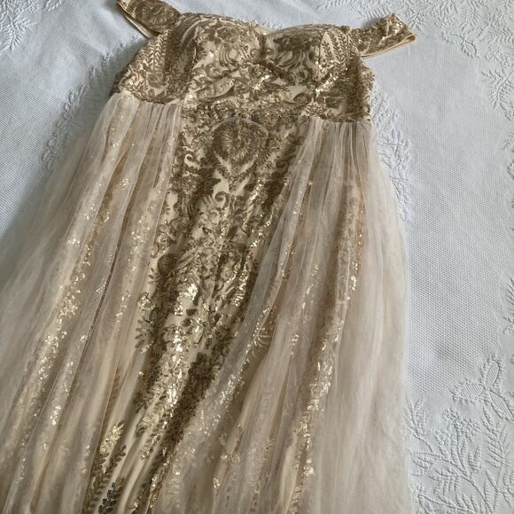 Faeriesty Sequin Tulle Prom Dress Formal Gown Evening Party size 22 - Picture 6 of 15